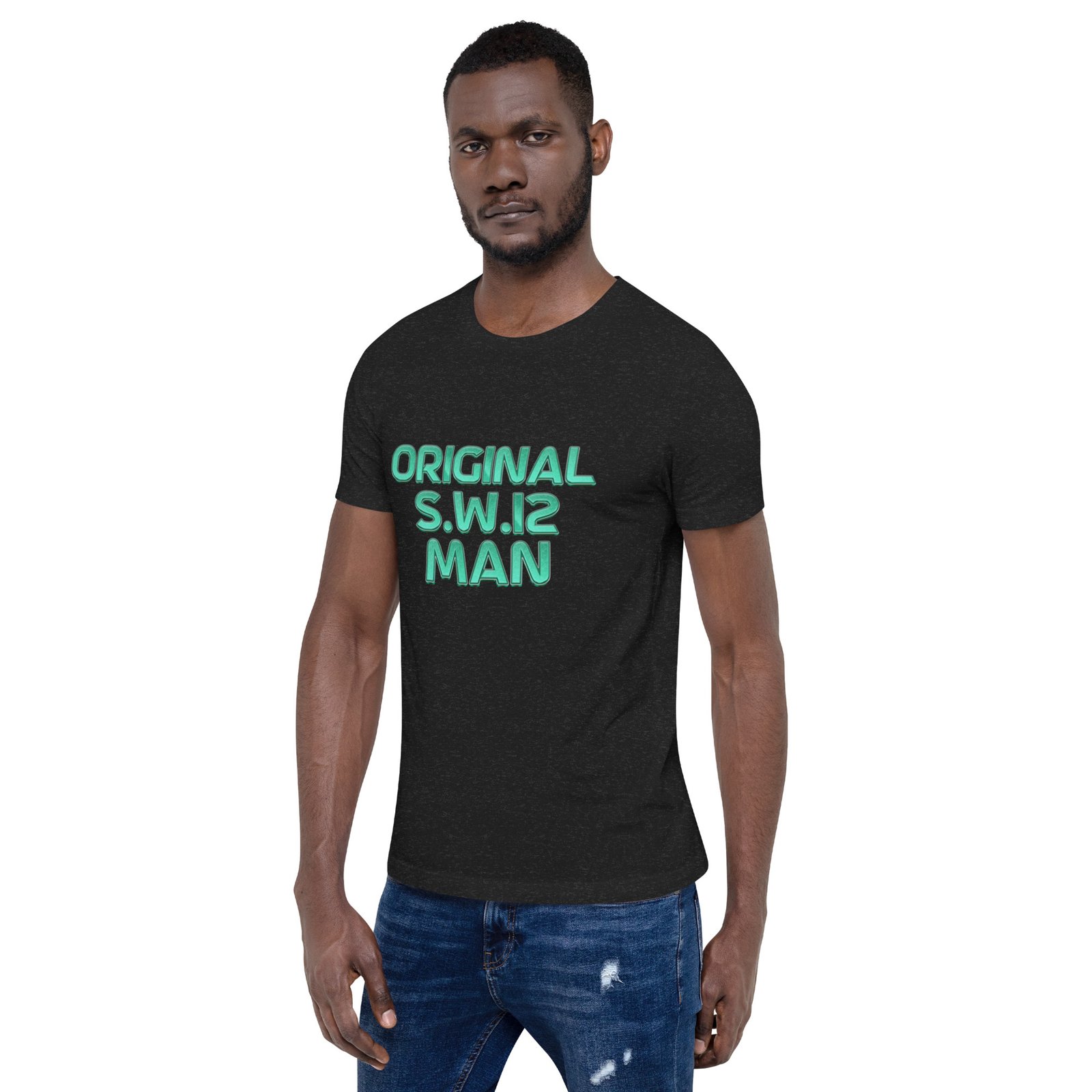 SW12 Neon Cut UK Area Postcode Unisex t-shirt - Image 5