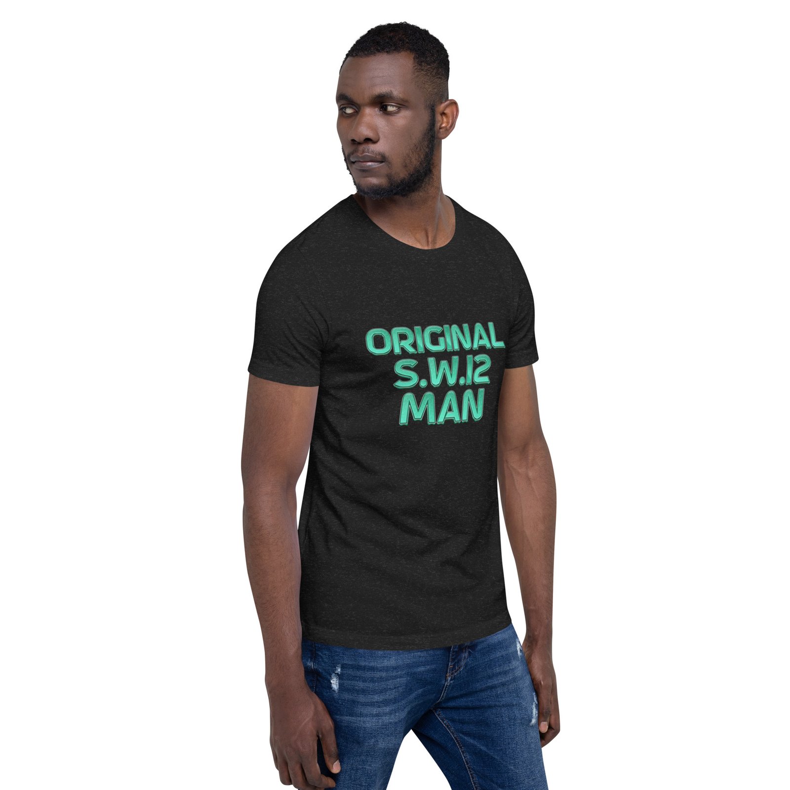 SW12 Neon Cut UK Area Postcode Unisex t-shirt - Image 7