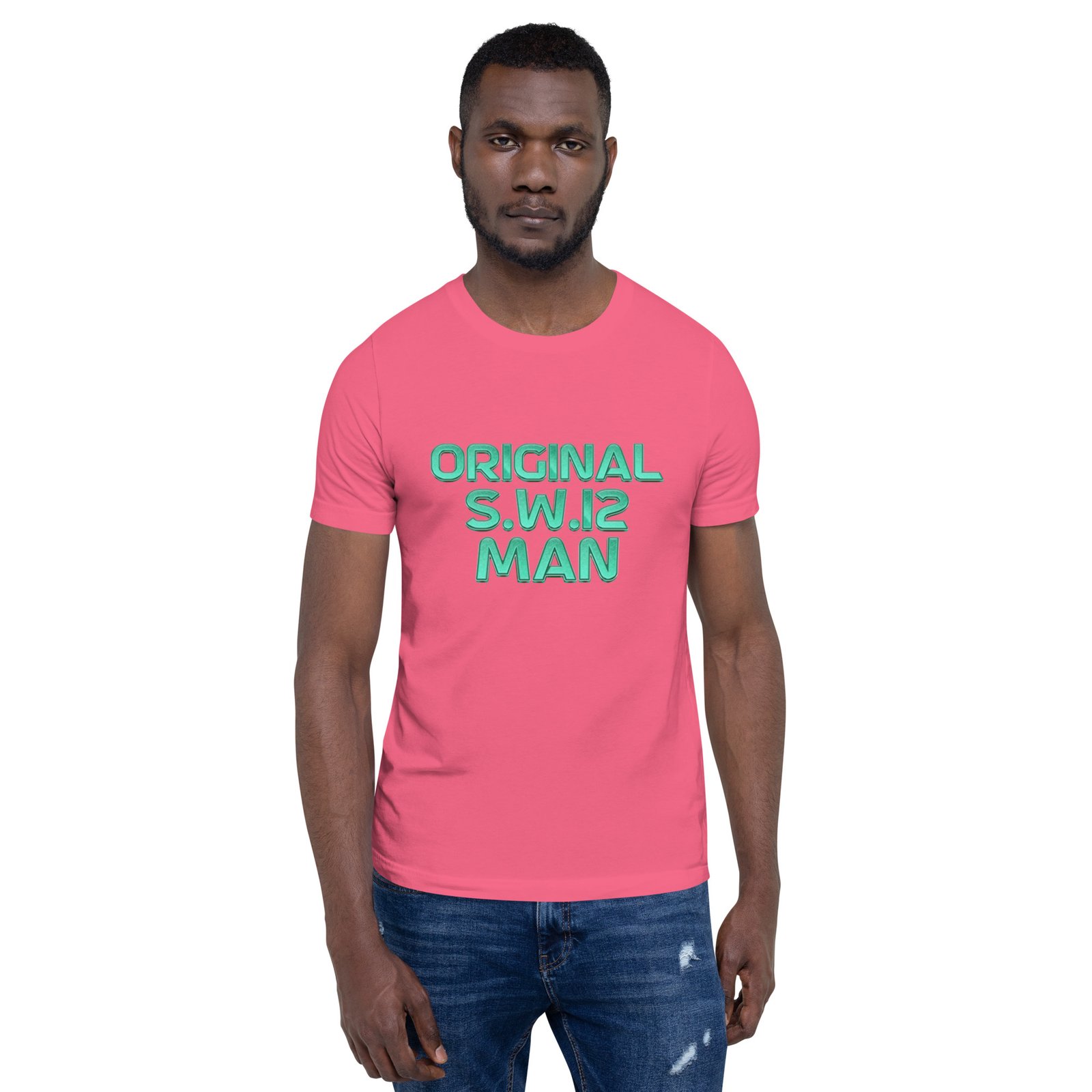 SW12 Neon Cut UK Area Postcode Unisex t-shirt - Image 31