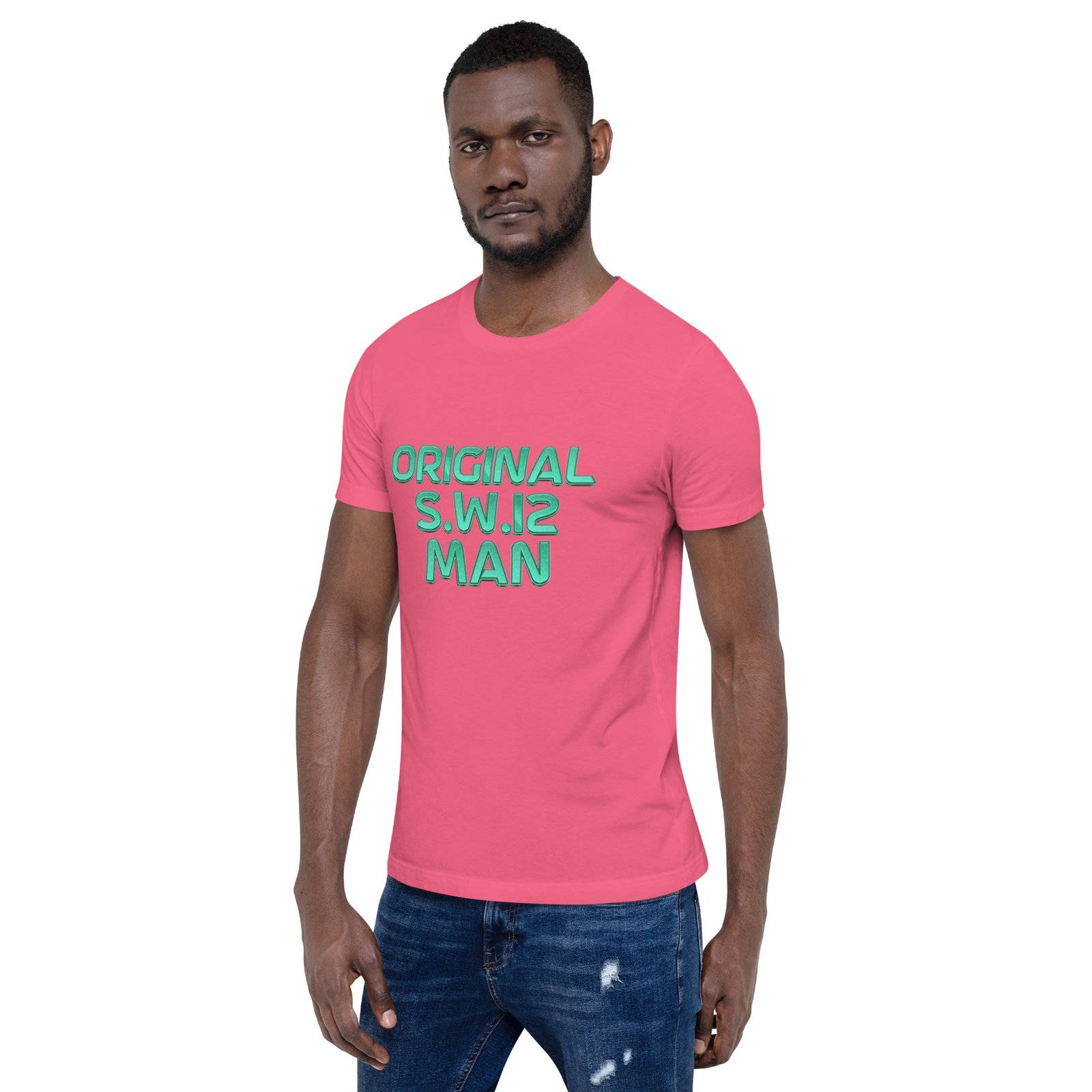 SW12 Neon Cut UK Area Postcode Unisex t-shirt - Image 34