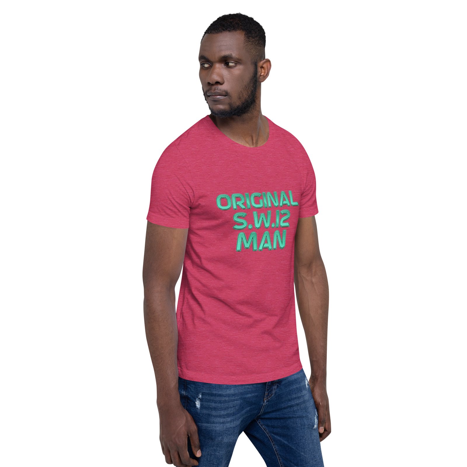 SW12 Neon Cut UK Area Postcode Unisex t-shirt - Image 30