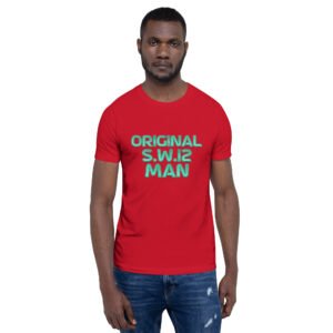 SW12 Neon Cut UK Area Postcode Unisex t-shirt