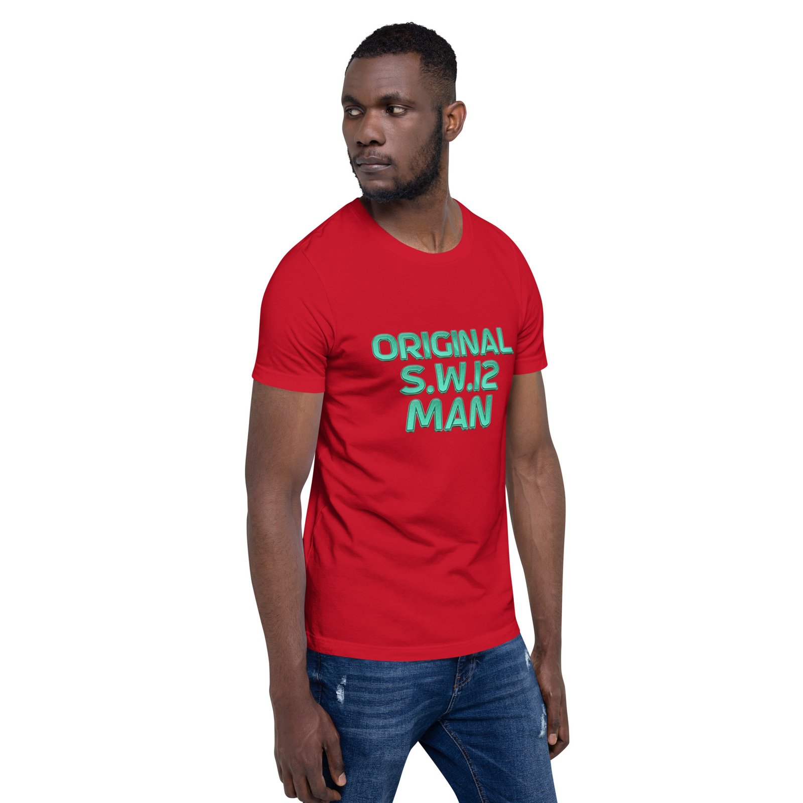 SW12 Neon Cut UK Area Postcode Unisex t-shirt - Image 12