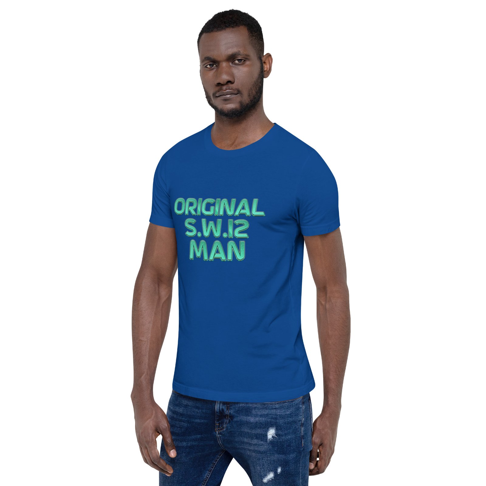 SW12 Neon Cut UK Area Postcode Unisex t-shirt - Image 16
