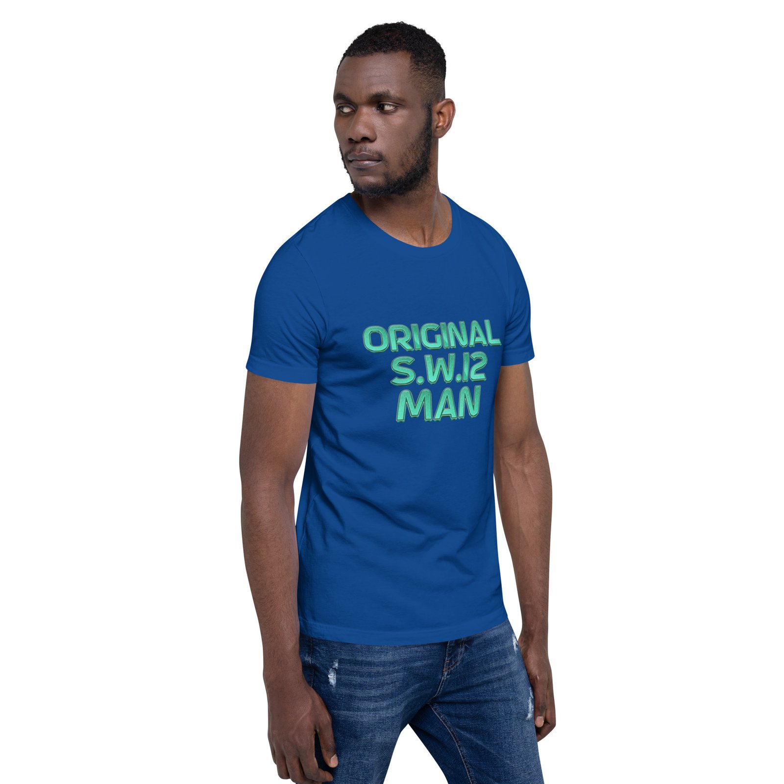 SW12 Neon Cut UK Area Postcode Unisex t-shirt - Image 18