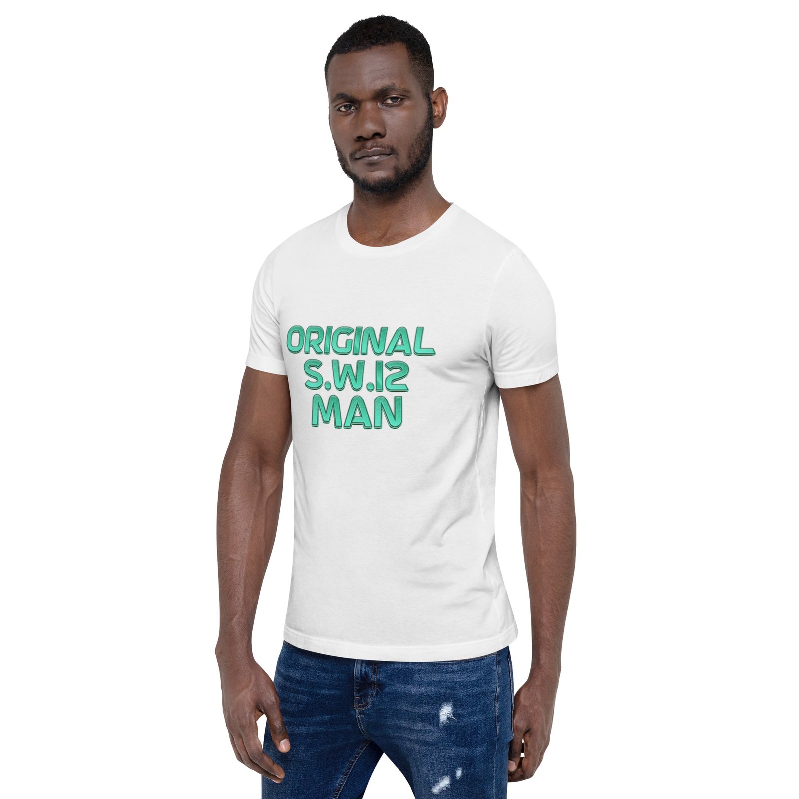 SW12 Neon Cut UK Area Postcode Unisex t-shirt - Image 46
