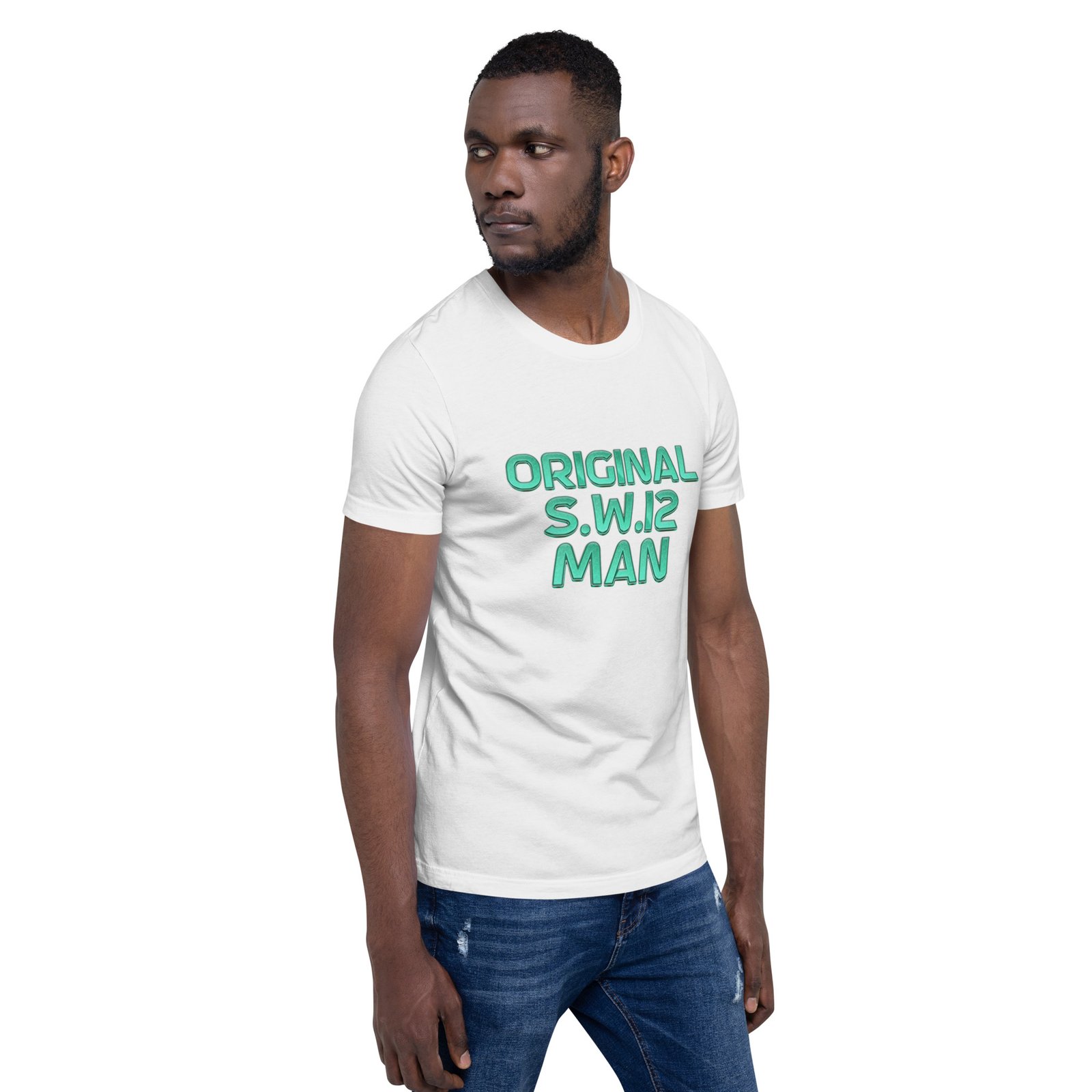 SW12 Neon Cut UK Area Postcode Unisex t-shirt - Image 48