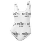 The Merch Shop One-Piece Swimsuit - White Logo All Over
