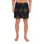The Merch Shop Athletic Long Shorts - Black Gold Unisex