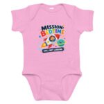 Mission Bedtime Organic Baby Bodysuit - Funny Space Rocket