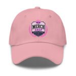 The Merch Shop Dad Hat - Heritage Crest Pink Cap