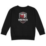 The Merch Shop Kids Sweatshirt - Black TMS Shield - Crew Neck