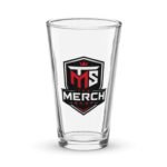 Shaker Pint Glass - THE MERCH SHOP - TMS Shield Logo - 16oz