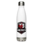 Stainless Steel Water Bottle - THE MERCH SHOP - White - 17oz