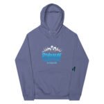 Unisex Eco Raglan Hoodie - ROADMAN - Black - Skyline Graphic