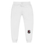 Unisex Fleece Sweatpants - THE MERCH SHOP - White TMS Logo