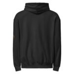 Unisex Garment-Dyed Hoodie - Drippy Lips Gold - Black - Triple Logo