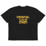 Unisex organic oversized high neck t-shirt