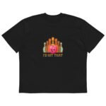 Unisex organic oversized high neck t-shirt