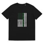 Unisex organic ribbed neck t-shirt