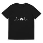 Unisex organic ribbed neck t-shirt
