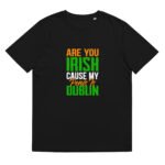 Unisex organic ribbed neck t-shirt