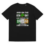 Unisex organic ribbed neck t-shirt