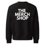 Oversized Heavyweight Sweatshirt - TMS - Black - Front Back Sleeve