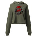 Women's Gym Crop Hoodie - No Excuses Just Reps - Barbell