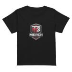 Women's High-Waisted T-Shirt - TMS Logo - Black - The Merch Shop