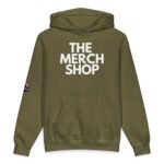 THE MERCH SHOP Unisex Hoodie | Embroidered Sleeve Logo | Streetwear Hoodie